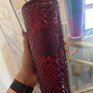 Starbucks Deep Red Textured Tumbler